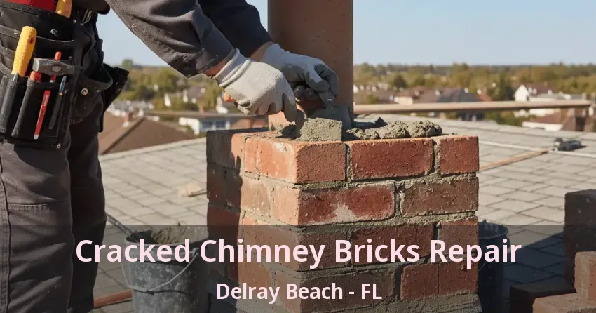 Cracked Chimney Bricks Repair Delray Beach - FL